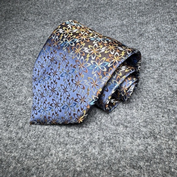 Jhane Barnes Other - Jhane Barnes Men's 100% Silk Necktie JAPAN Designer Geometric Floral Multicolor